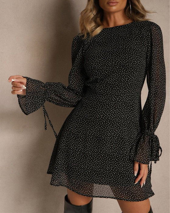 Kleid Gepunktet Elegant und Modisch