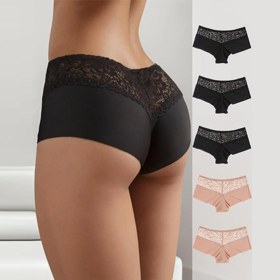 Dessous Atmungsaktiv Hohler Ausschnitt Damen Boxer