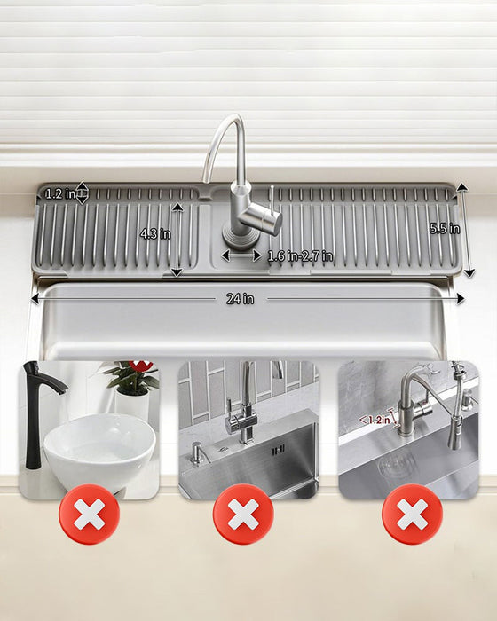 Knopf Silikon Wasserhahn Ablaufmatte-Promo
