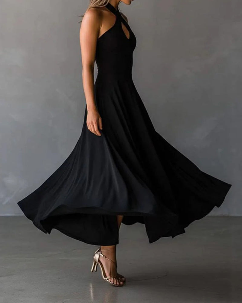 Kleid Modisch Halterneck