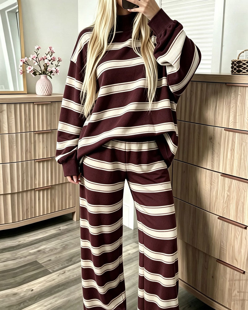 Set Gestreift Damen Casual