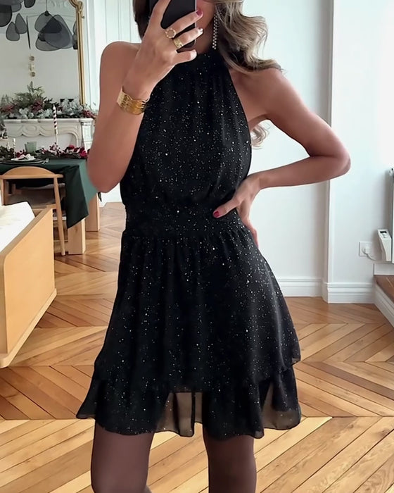 Kleid Ärmellos Sexy Modisch