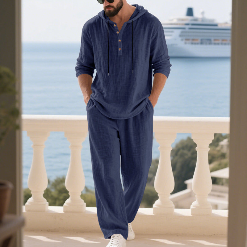 Zweiteiler-Set Mode Herren Casual Lang