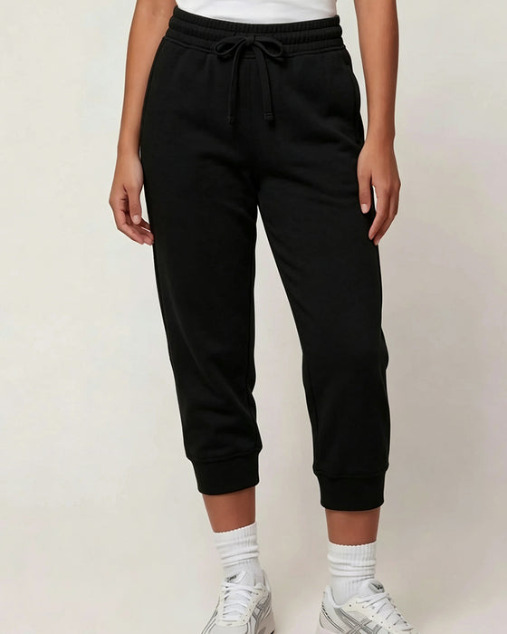 Jogginghose Gummibund Cropped Jogger