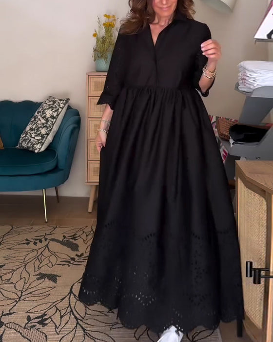 Kleid Ausgeschnitten Locker A-Linie