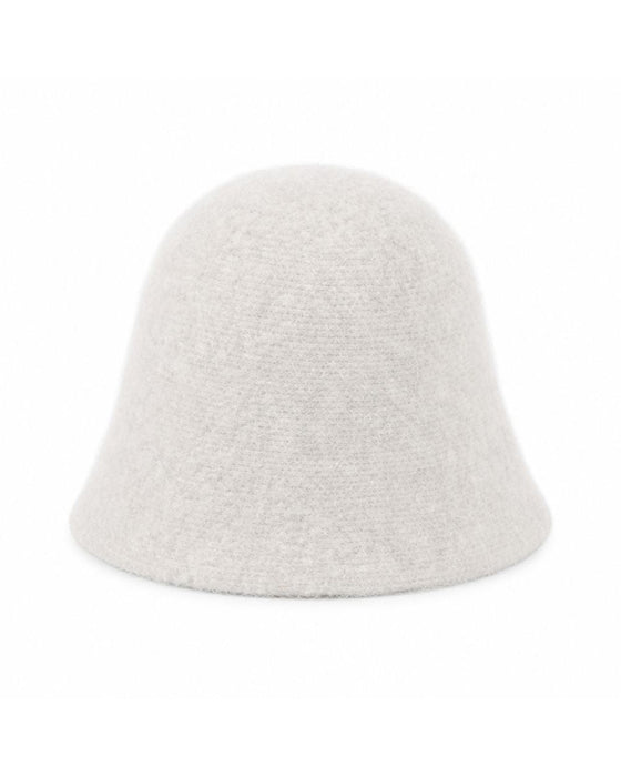 Einfarbiger Wildleder‑Bucket‑Hut