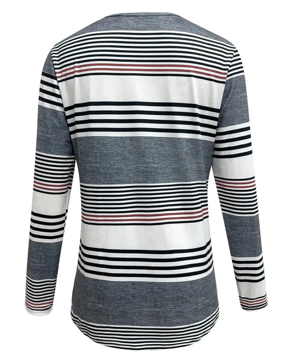 T - Shirt Mit Streifen Für Casual - Kleidung