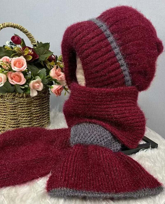 Damen Winddichte Mütze Mit Ohrenschutz