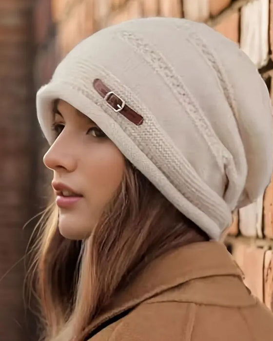Einfarbige Slouchy Beanie