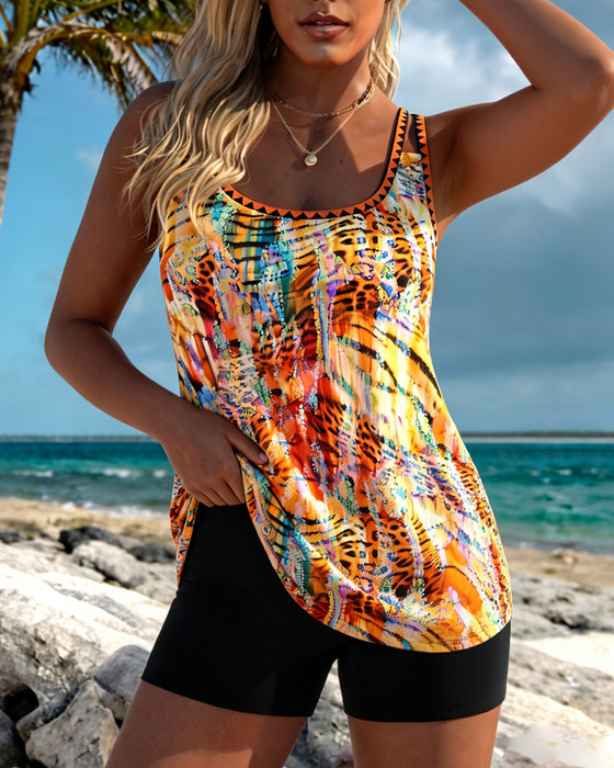 Tankini Bunt Leopardenmuster