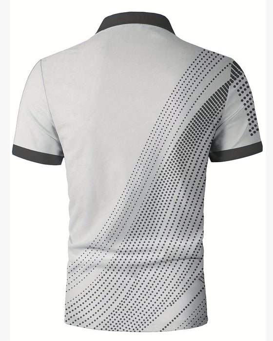 Herren T-Shirt Lässig Mit Revers