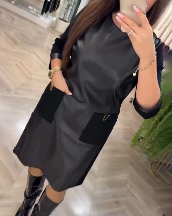 Kleid Modisch Gerade