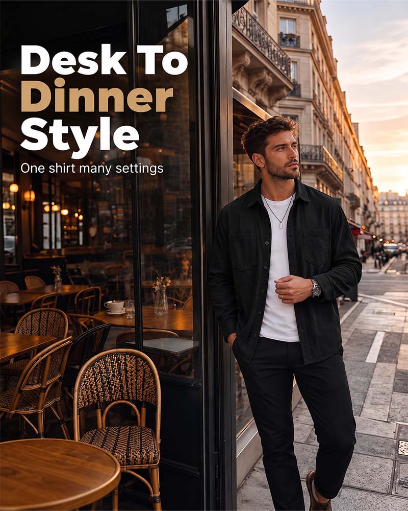 👔 Herren Lässige Cordhemdjacke – Klassische Textur Trifft Alltagskomfort