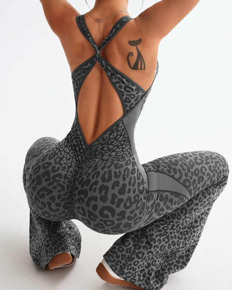 Formender Leopard-Yoganahtloser