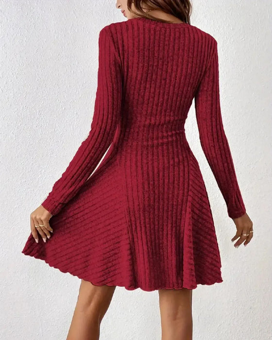 Kleid A Linie Langarm