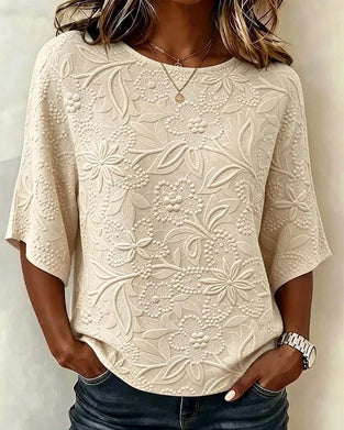 Bluse Damen Lässig Blumig