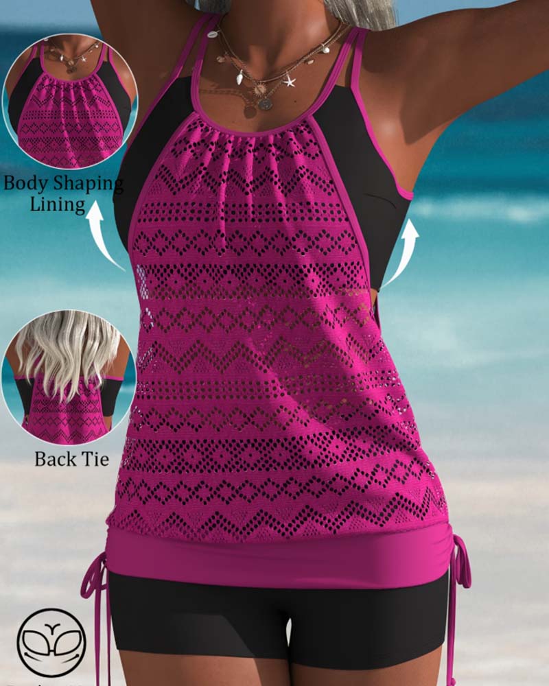 Tankini Hohl Aus Tank Top