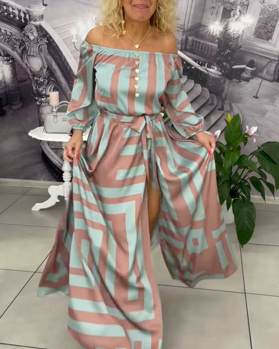 Kjole Modig og Elegant Trykt