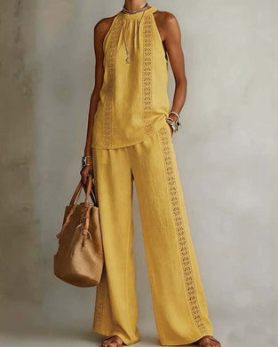 Zweiteiliger Set Hollow Out Halter