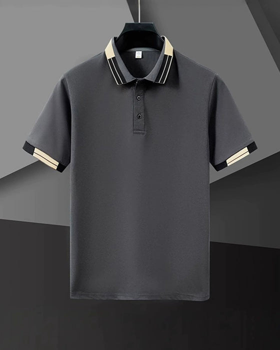 Hemd Farbblock Kurzarm Polo