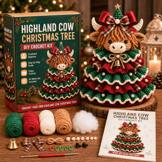 🎄 Häkel-Tiere Weihnachtsbaum DIY-Set