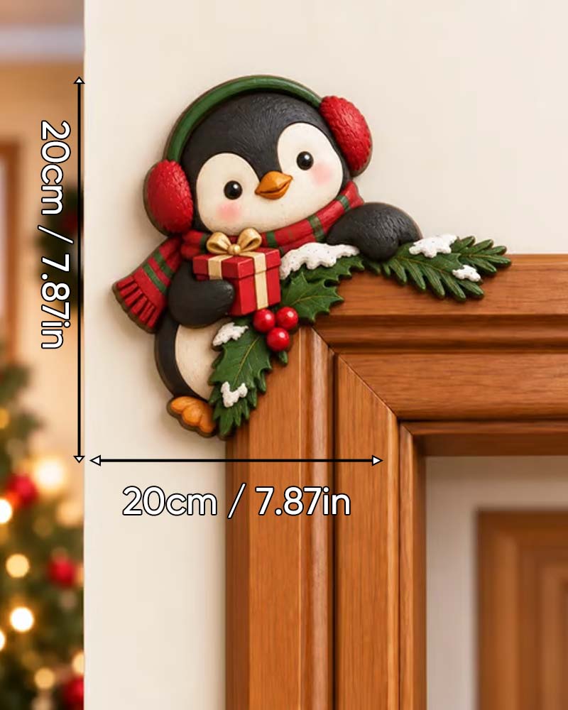 Dekoration Weihnachten Guckloch Türrahmen Ecke