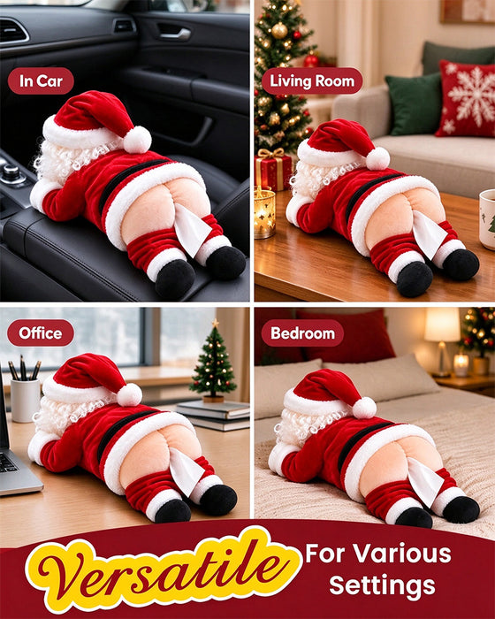 🎅😂 Lustiger Taschentuchbox-Bezug im Weihnachtsmann-Design
