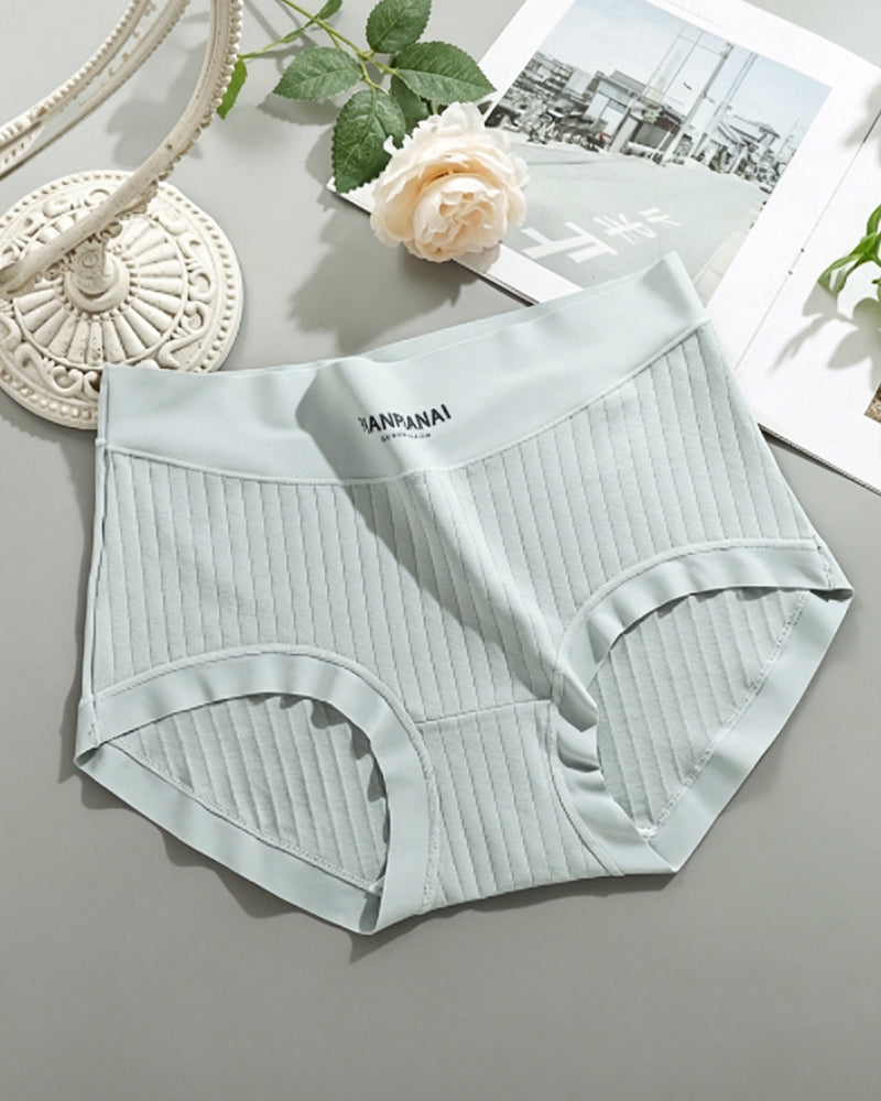 Slips Solid Farbe Hohe Taille