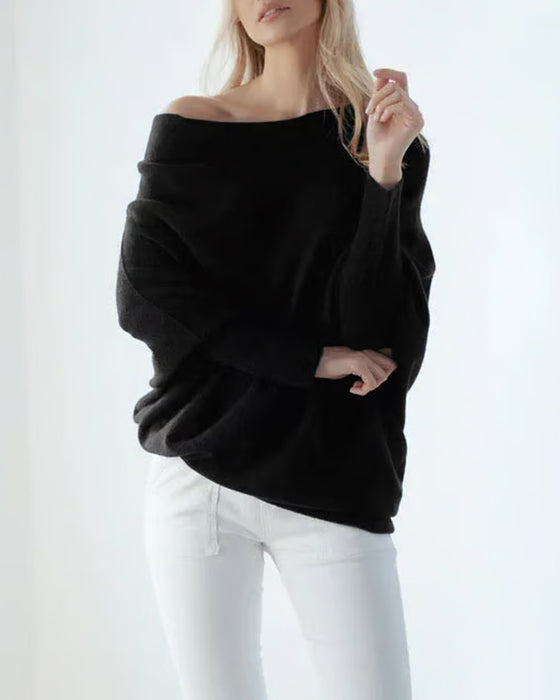 Innovative Asymmetrische Drapierte Strickmode