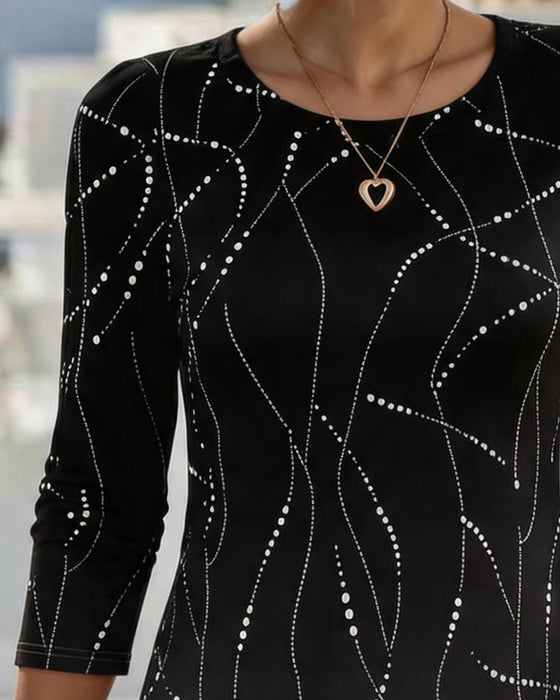Kleid Gradient Linie Bodycon Mini