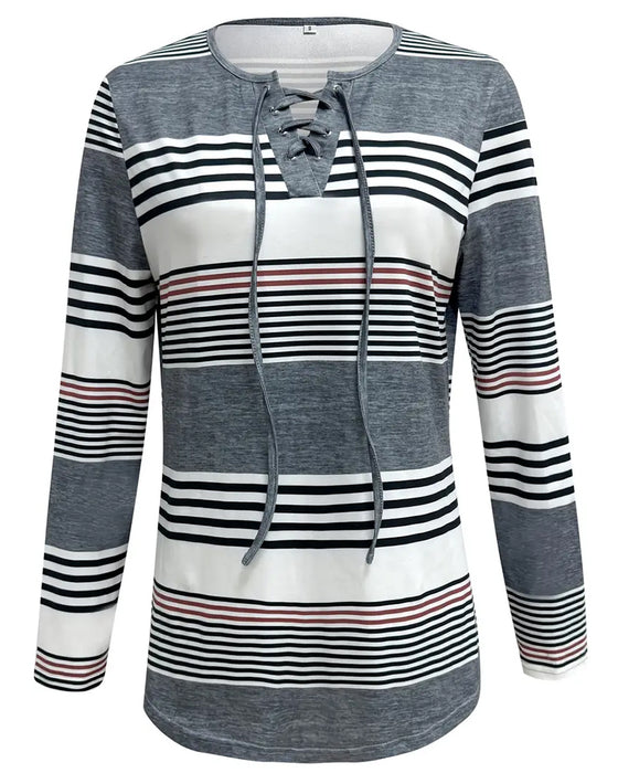 T - Shirt Mit Streifen Für Casual - Kleidung