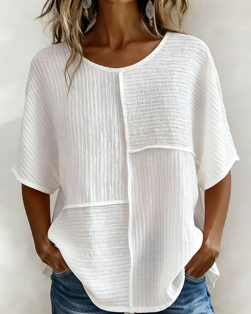 Top Vertikal Strukturiert Patchwork Locker