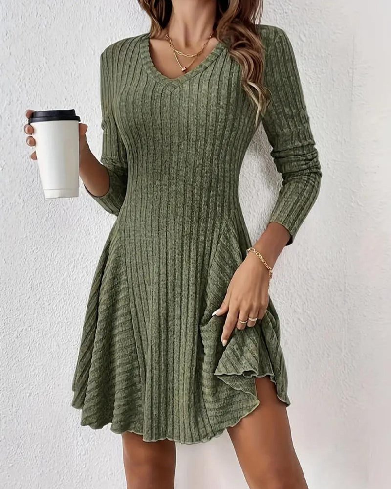 Kleid A Linie Langarm