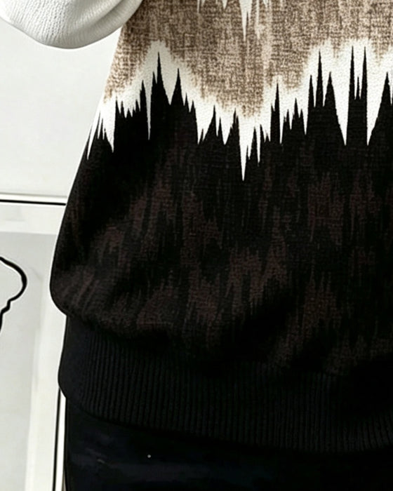 Sweatshirt Casual Bedruckt Langarm