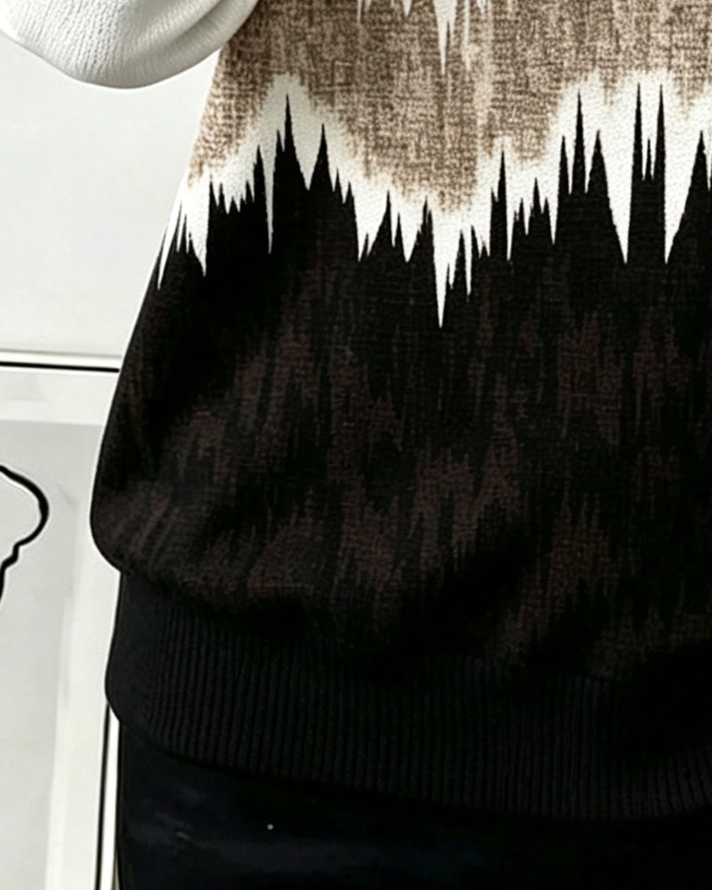 Sweatshirt Casual Bedruckt Langarm