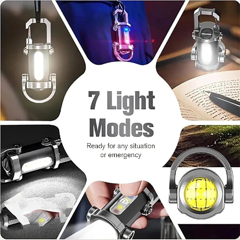 Wiederaufladbare Mini-Taschenlampe Schlüsselanhänger