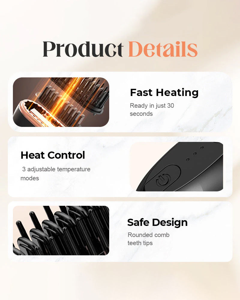 Kamm Mini Kabellos Haarglätter