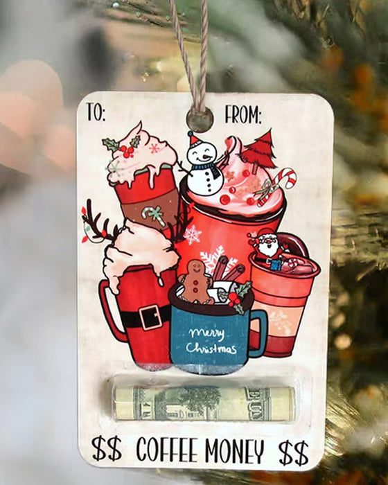 🎅💸 Handgefertigte Holz Geldhalter Geschenk