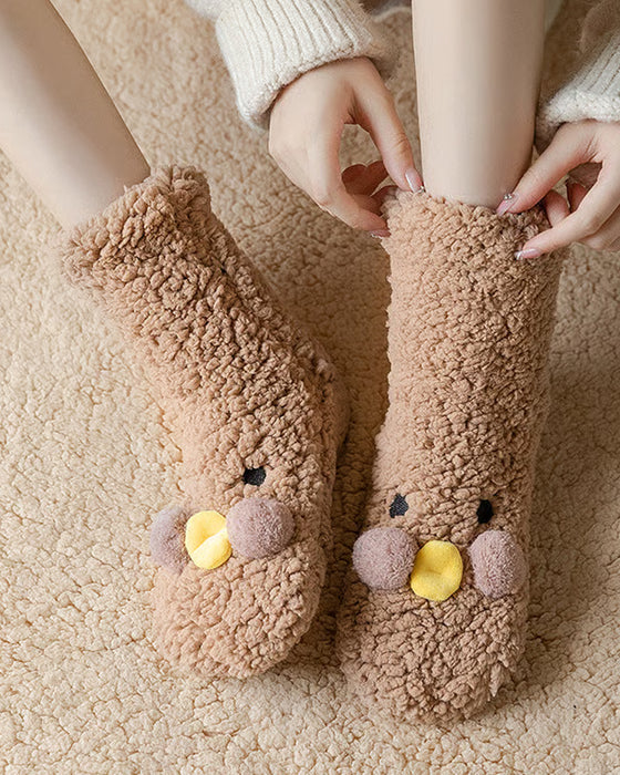 Niedliche Plüsch-Hundesocken