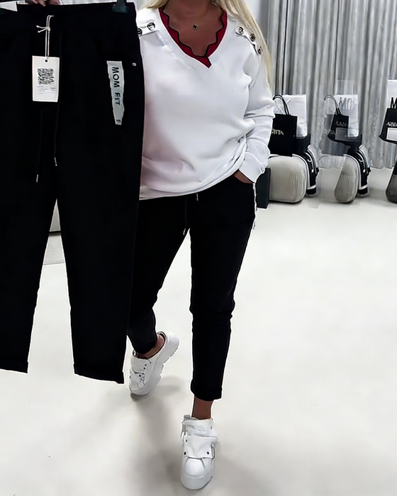 Hose Mode Stretch Kordelzug