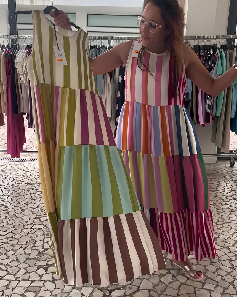 Kleid Ärmellos Rundhals