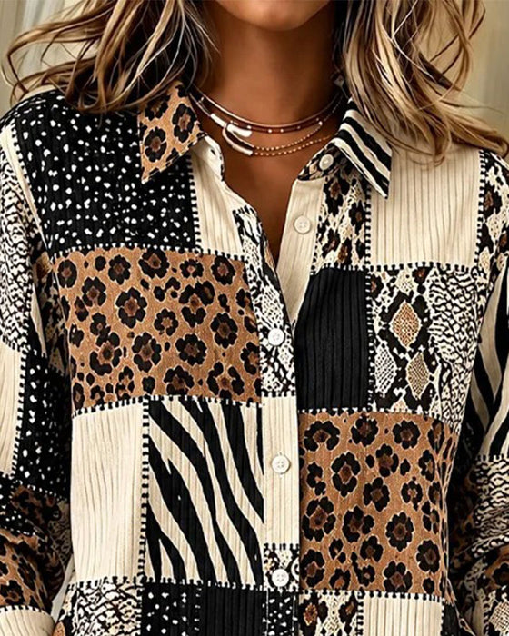 Hemd Leopard Zebra Streifen