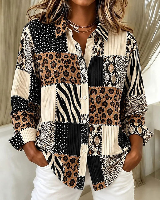 Hemd Leopard Zebra Streifen