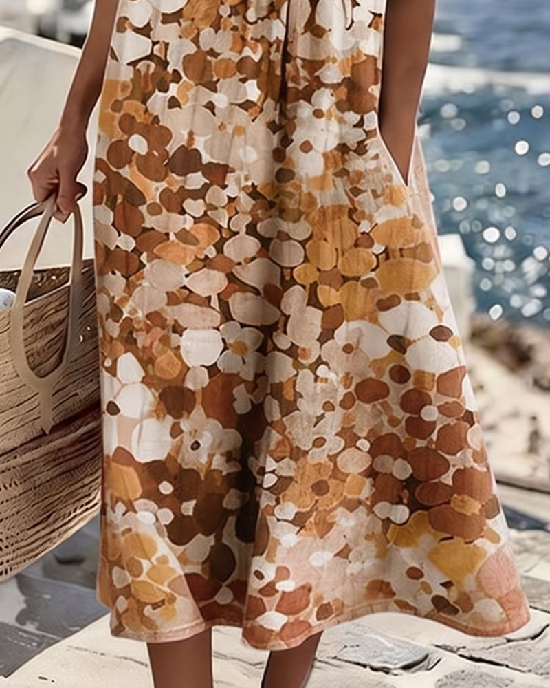 Kleid Gedruckt Locker