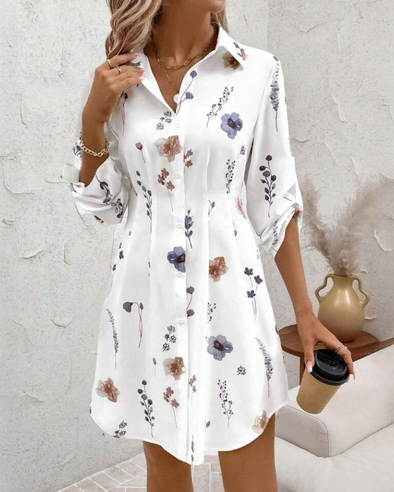 Kleid modisch Druck figurbetont