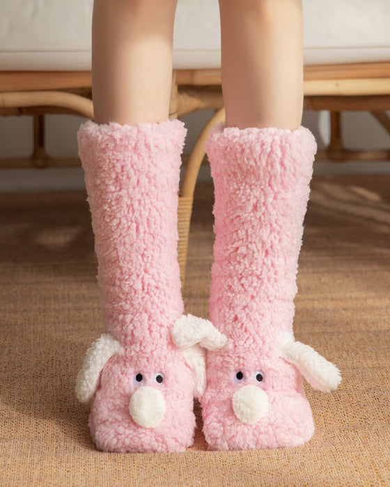 Niedliche Plüsch-Hundesocken