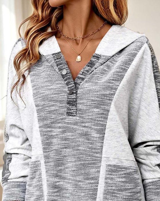 Hoodie Langarm Lässig
