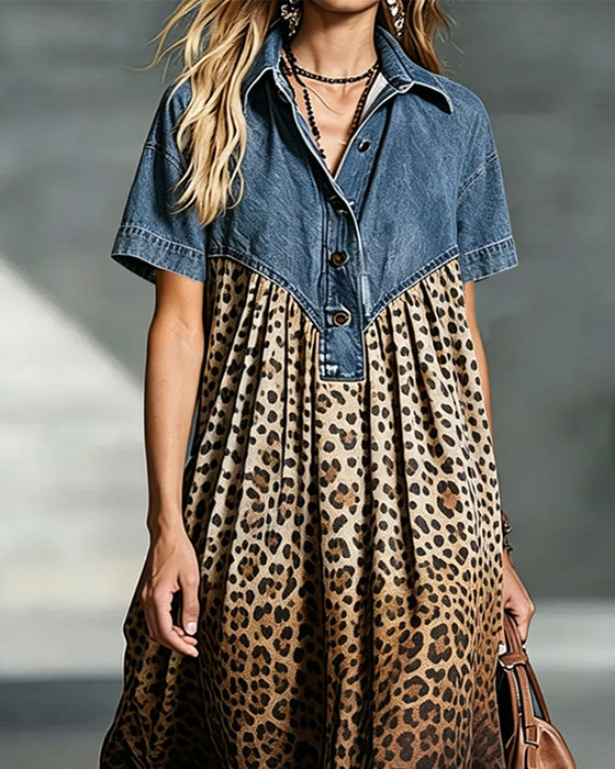 Kleid Tierprint Lässig