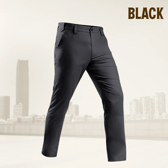Herren Aktive Khaki Hose Mit Ausdehnbarem Bund