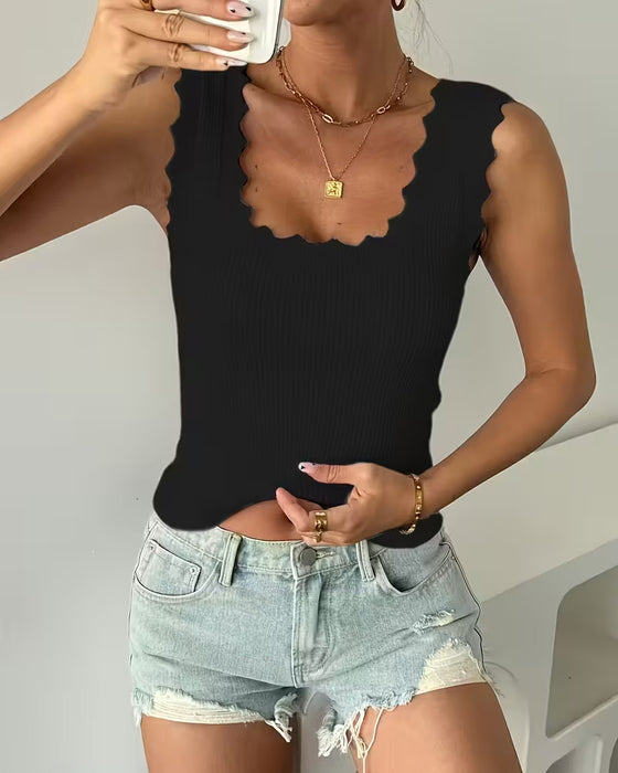 Tank Top U-Ausschnitt